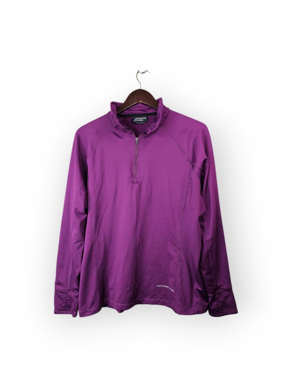 Boulder Gear Dashing Quarter-Zip Performance Fleece Purple XL - Picture 2 of 6